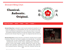 Tablet Screenshot of browardwingchun.com